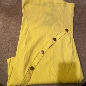 Yellow mini dress